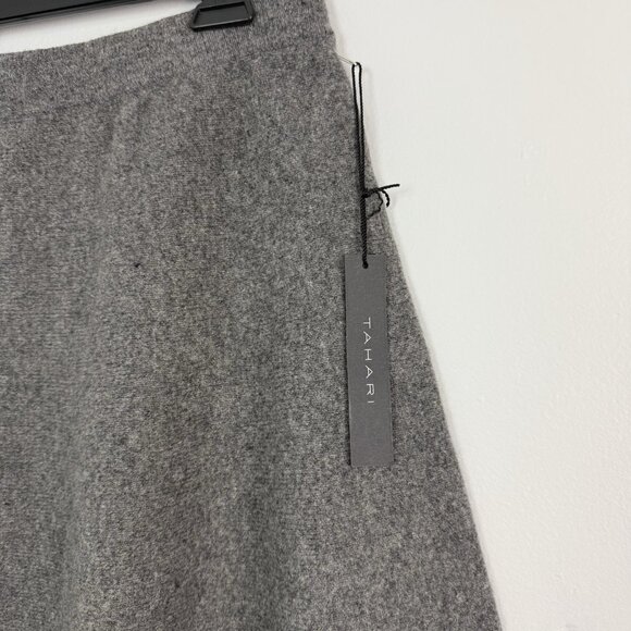 NWT Tahari Wool Skirt Women’s M Gray Capsule Career Minimalist Academia Twee - Picture 3 of 8